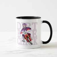 Caneca do pintinho da bicicleta da sujeira da