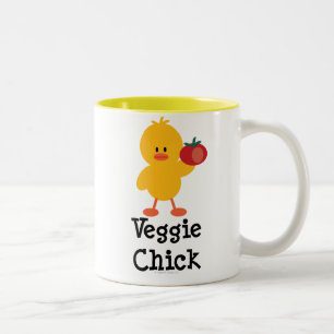 Caneca do pintinho do vegetariano