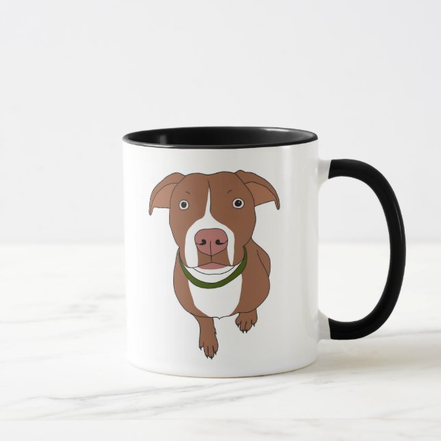 Caneca do pitbull de Brown (Direita)