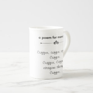 Caneca do poema do café