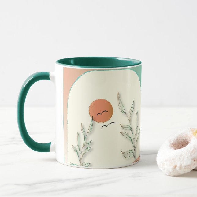 Caneca do Pôr do Sol (Com Donut)