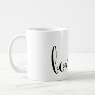 caneca do português do bom dia do diâmetro do bom