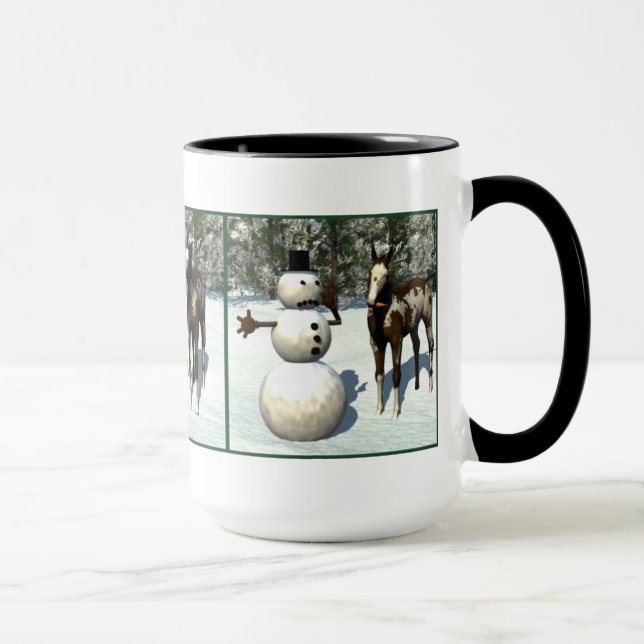 Caneca do potro e do boneco de neve (Direita)