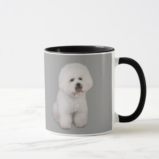 Caneca do precioso de Bichon Frise (Direita)