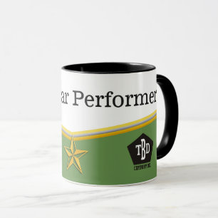 Caneca do prêmio do executor da estrela da