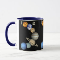 Caneca do presente do sistema solar