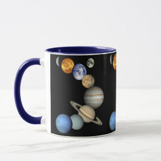 Caneca do presente do sistema solar