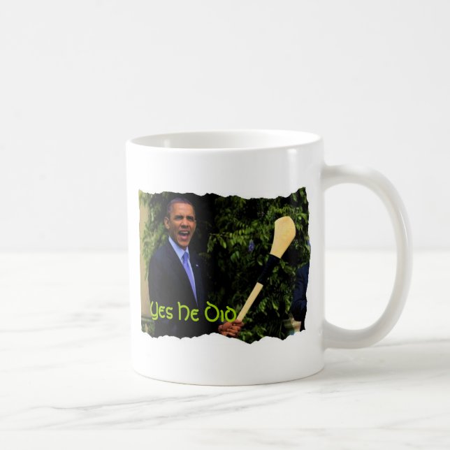 Caneca do presidente Obama Irlandês Visita Café (Direita)