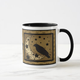 Caneca do primitivo do corvo da luz das estrelas