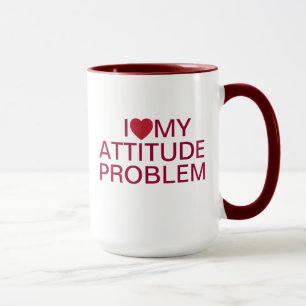 Caneca do problema da atitude