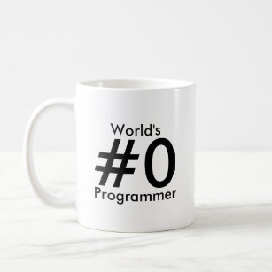 Caneca do programador do #0 do mundo