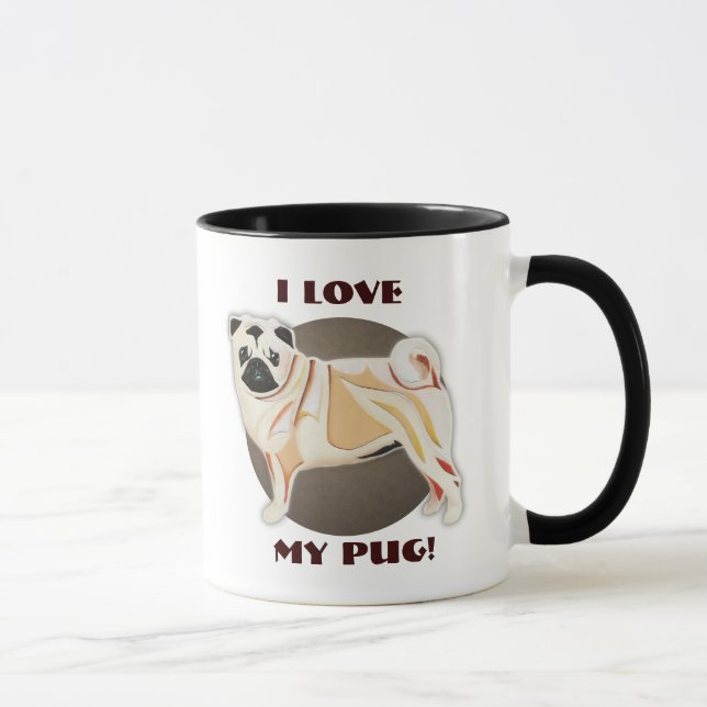 Caneca do Pug (Direita)