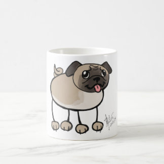 Caneca do Pug do Scribble