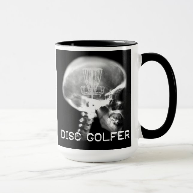 caneca do raio do golfe x do disco (Direita)