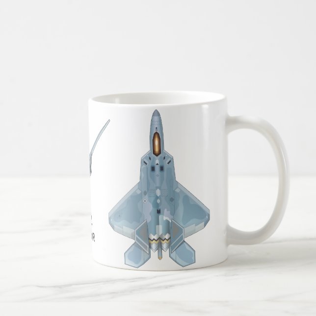 Caneca do raptor F-22 (Direita)