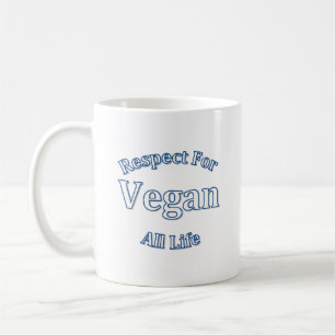 Caneca do respeito do Vegan