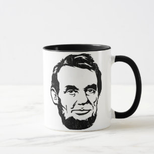 Caneca do retrato de Abraham Lincoln