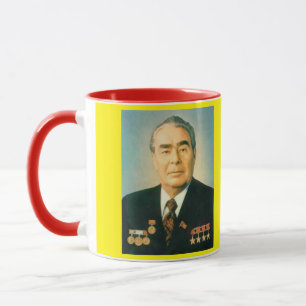 Caneca do retrato de Brezhnev*