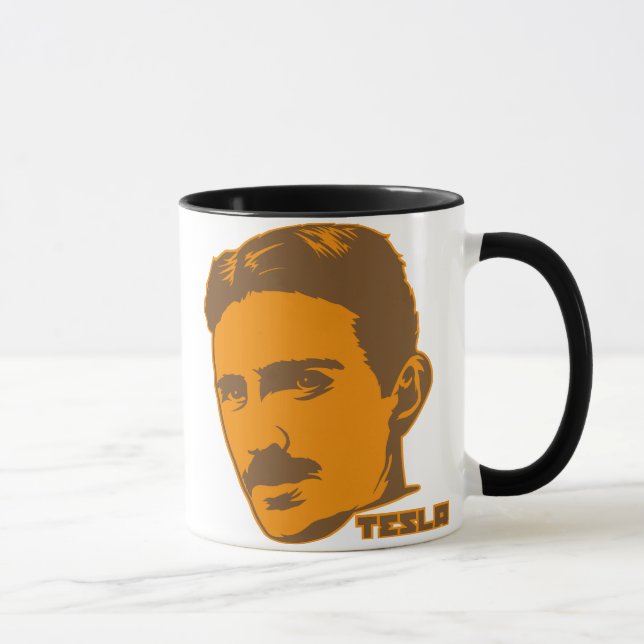 Caneca do retrato de Nikola Tesla (Direita)