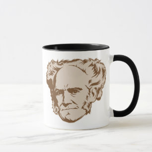 Caneca do retrato de Schopenhauer