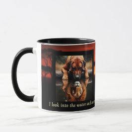 Caneca do Ridgeback Leão Reflexo de Força 
