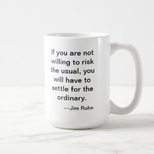 Caneca do risco de Jim Rohn