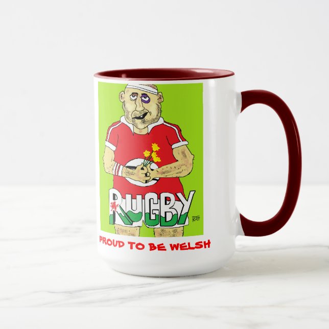 CANECA DO RUGBY DE GALÊS (Direita)