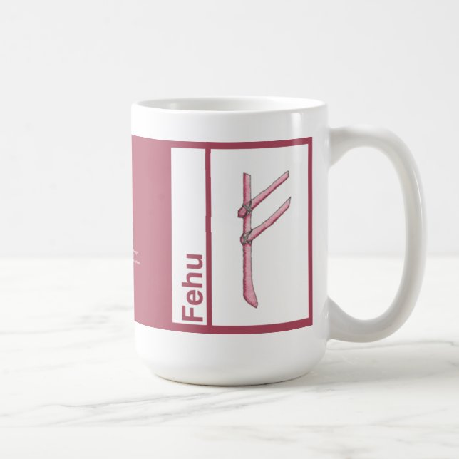 Caneca do Rune:: Fehu (Direita)