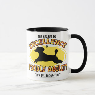 Caneca do segredo da caniche da agilidade