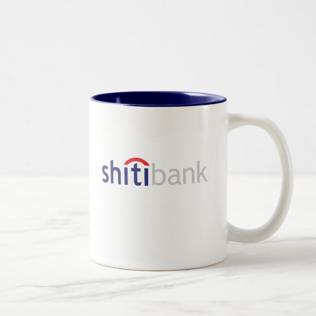 caneca do shitibank o banco o mais mudo no mundo (Direita)