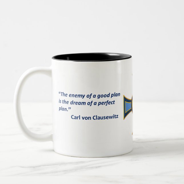 Caneca do sinal do homem da doutrina (Esquerda)