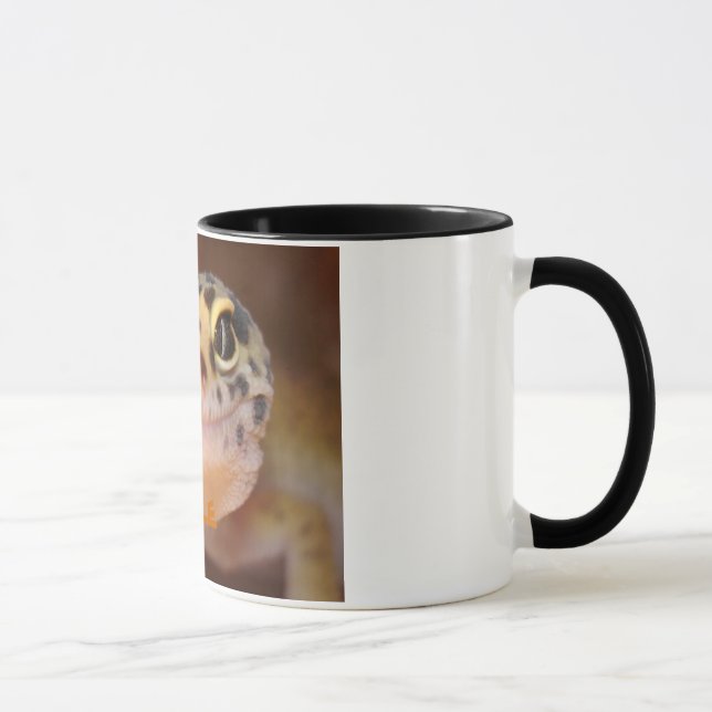 Caneca do sorriso do geco do leopardo (Direita)