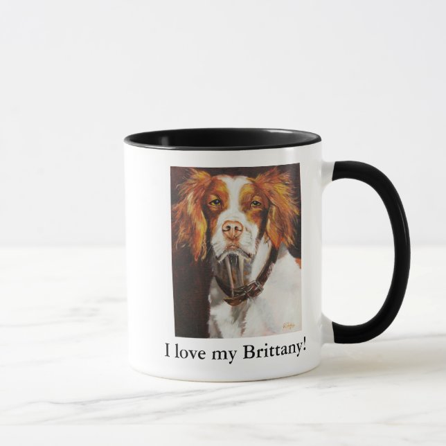 Caneca do Spaniel de Brittany (Direita)