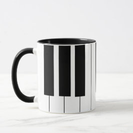 Caneca do teclado de piano