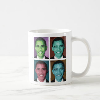 Caneca do tecnicolor de Obama