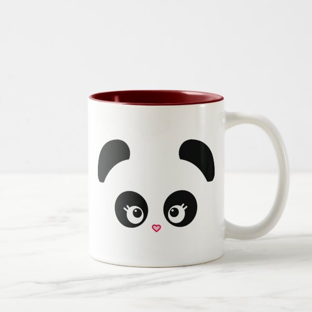 Caneca do tom de Panda® dois do amor (Direita)