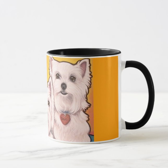 Caneca do trio de Westie (Direita)