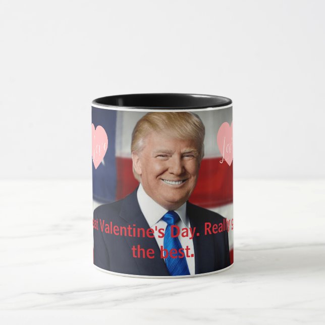 Caneca do Trump do Dia dos Namorados (Centro)