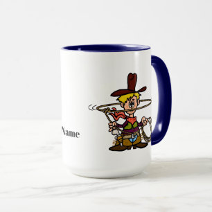 Caneca do Vaqueiro Engraçado e seu Cavalo