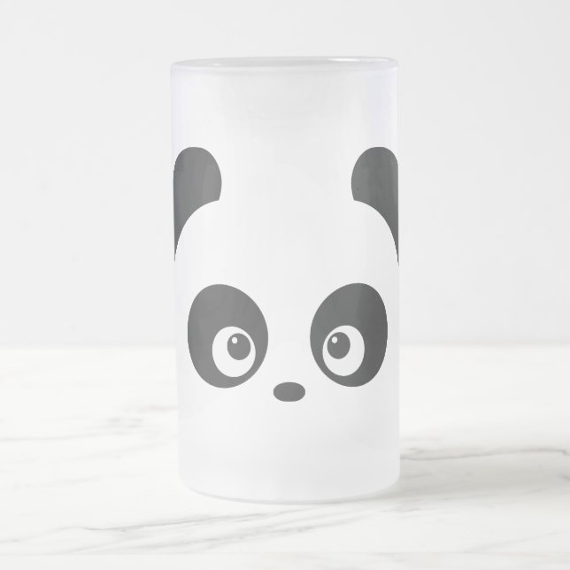 Caneca do vidro de fosco de Panda® do amor (Centro)