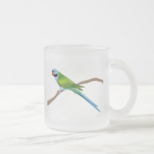 Caneca do vidro de fosco do Parakeet do Moustache