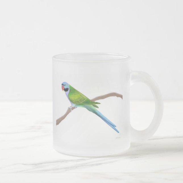 Caneca do vidro de fosco do Parakeet do Moustache (Direita)
