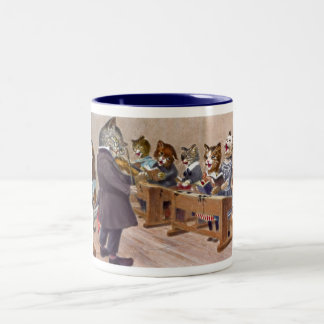 Caneca do violinista do gato