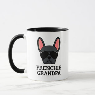 Caneca do Vovô Frenchie Bulldog Francês Preto