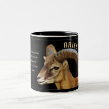 Caneca do zodíaco da ram do Aries com
