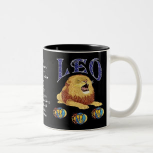 Caneca do zodíaco do sinal do nascimento de Leo