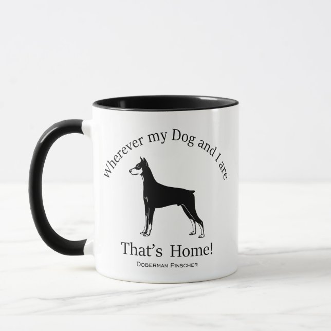 Caneca Doberman Pinscher (Esquerda)