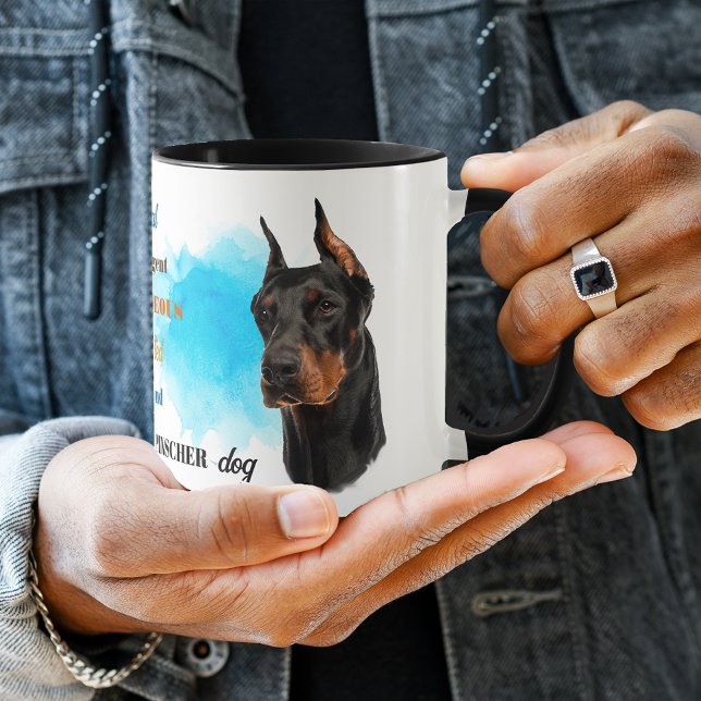 Caneca Doberman Pinscher Cachorro Amigo Leal (Criador carregado)
