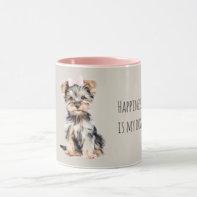 Caneca Doce Cachorro Marrom com Laço (Centro)