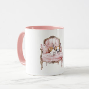 Caneca Doce Cachorro Preto Adormecido